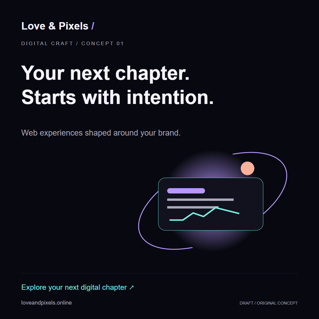 Instagram creative study — original illustrative draft